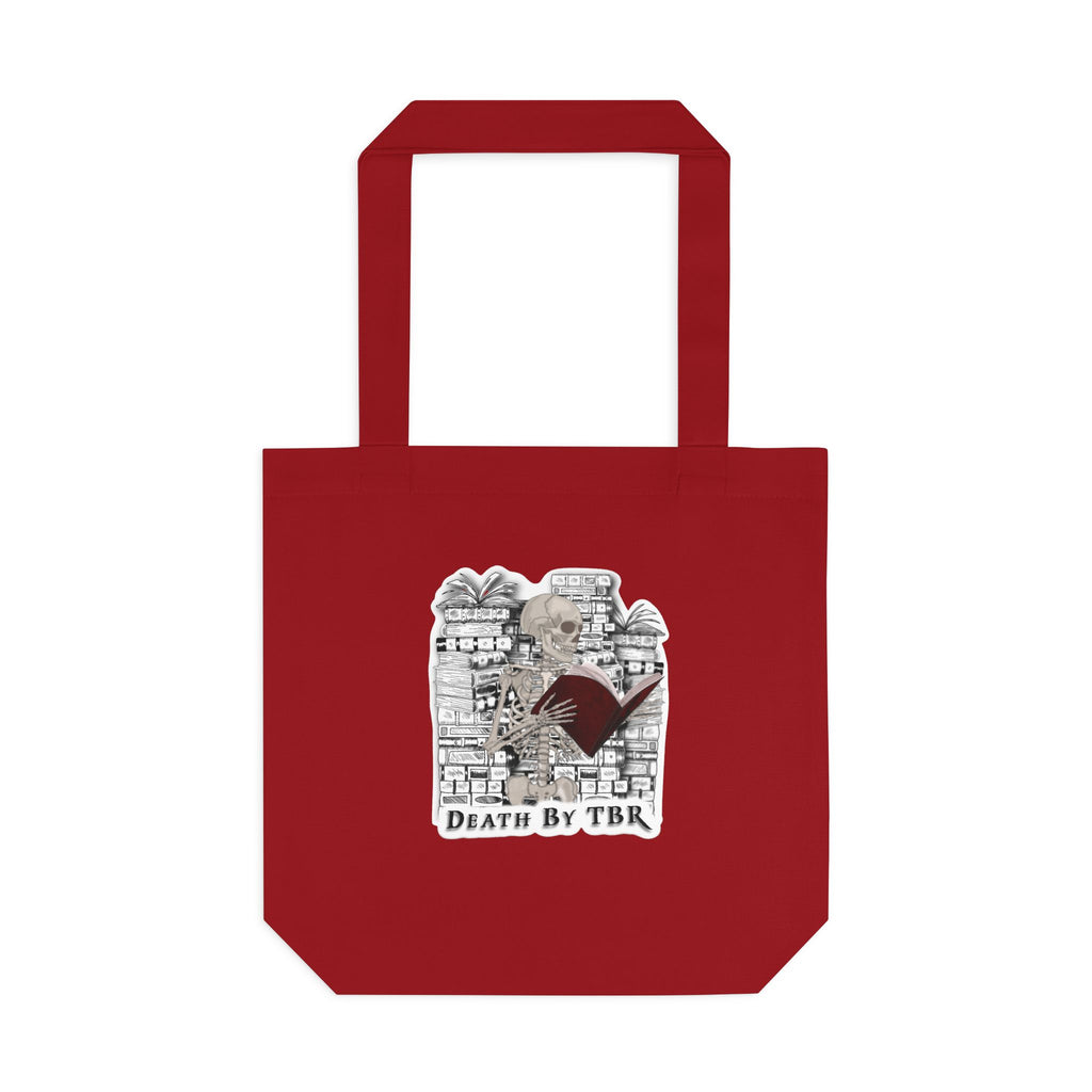 Tote Bag — 'Death by TBR' Book Lover Canvas Tote