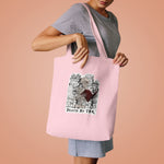 Tote Bag — 'Death by TBR' Book Lover Canvas Tote