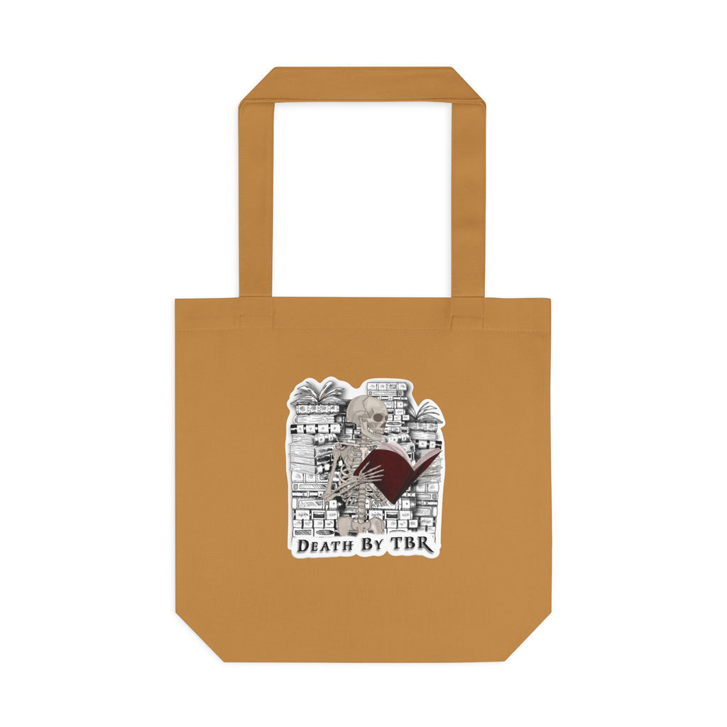 Tote Bag — 'Death by TBR' Book Lover Canvas Tote