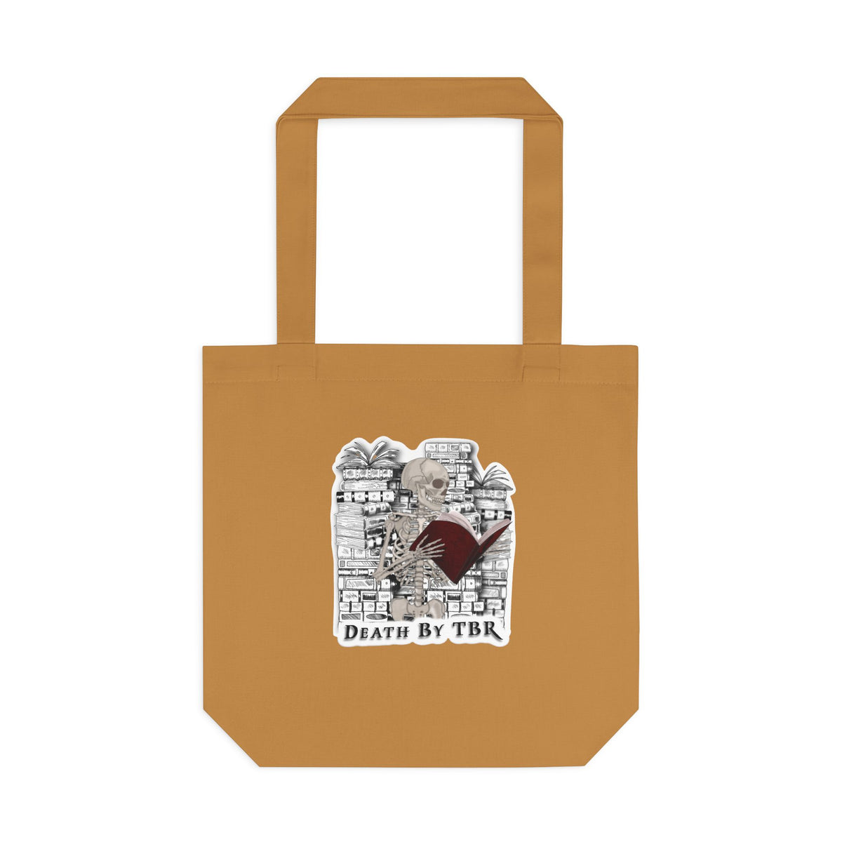 Tote Bag — 'Death by TBR' Book Lover Canvas Tote