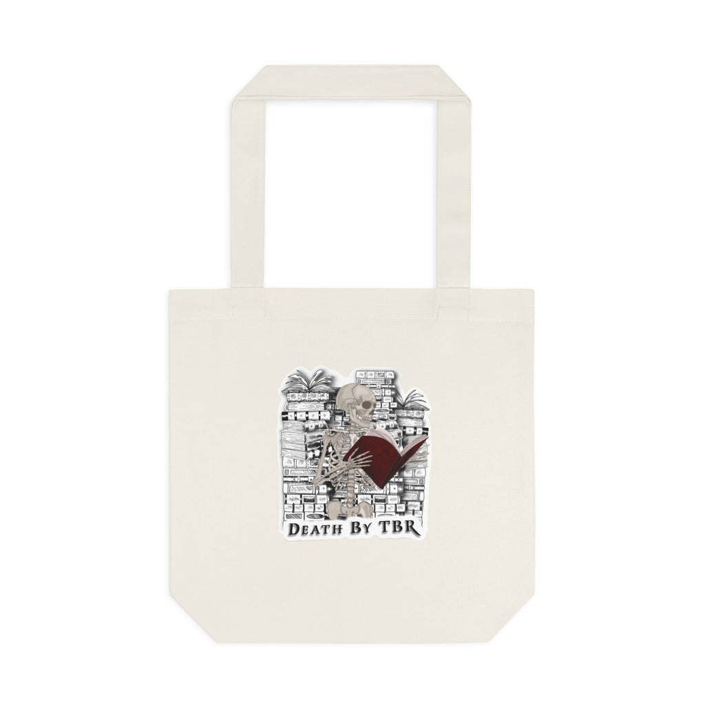 Tote Bag — 'Death by TBR' Book Lover Canvas Tote