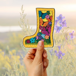Butterfly Rain Boot Sticker