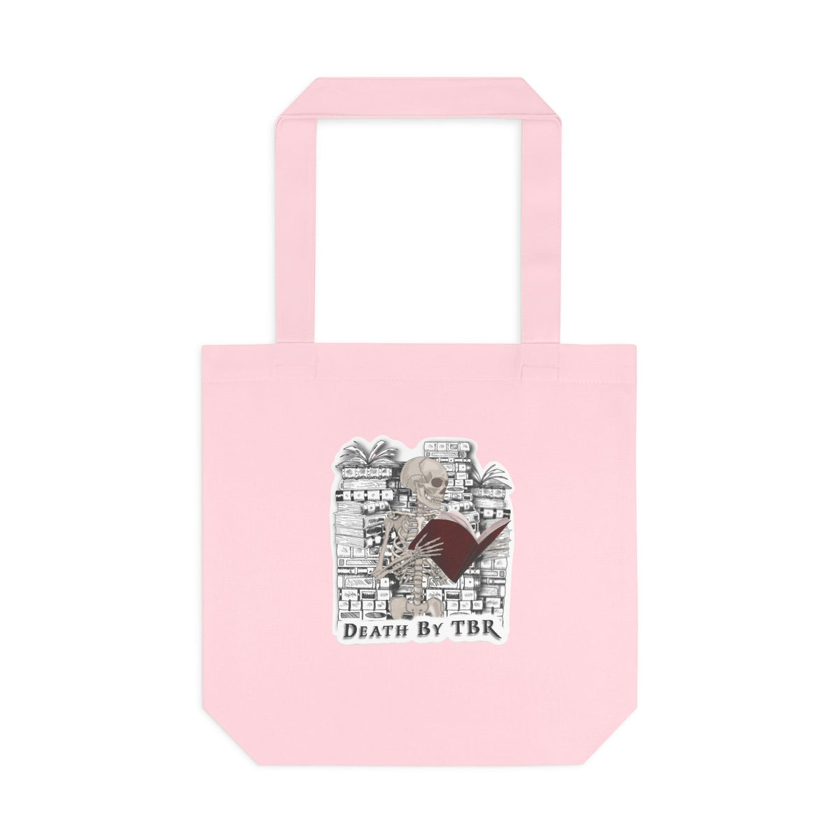 Tote Bag — 'Death by TBR' Book Lover Canvas Tote
