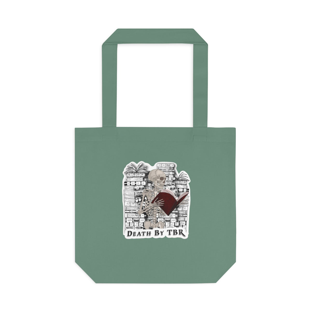 Tote Bag — 'Death by TBR' Book Lover Canvas Tote