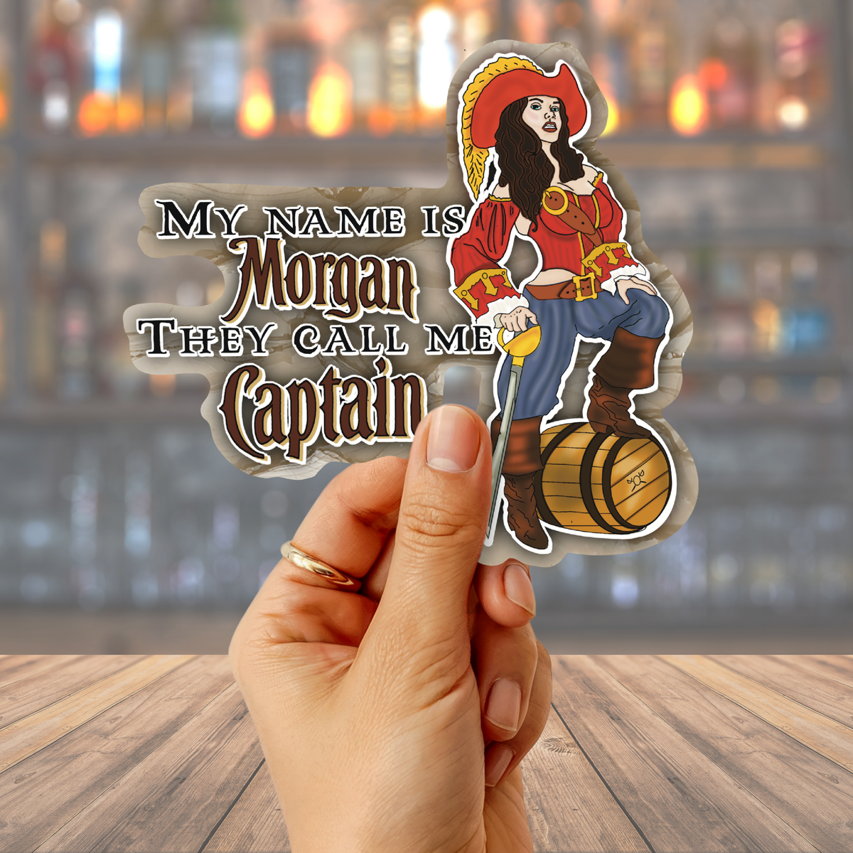 My Name Is Morgan, They Call Me Captain Sticker