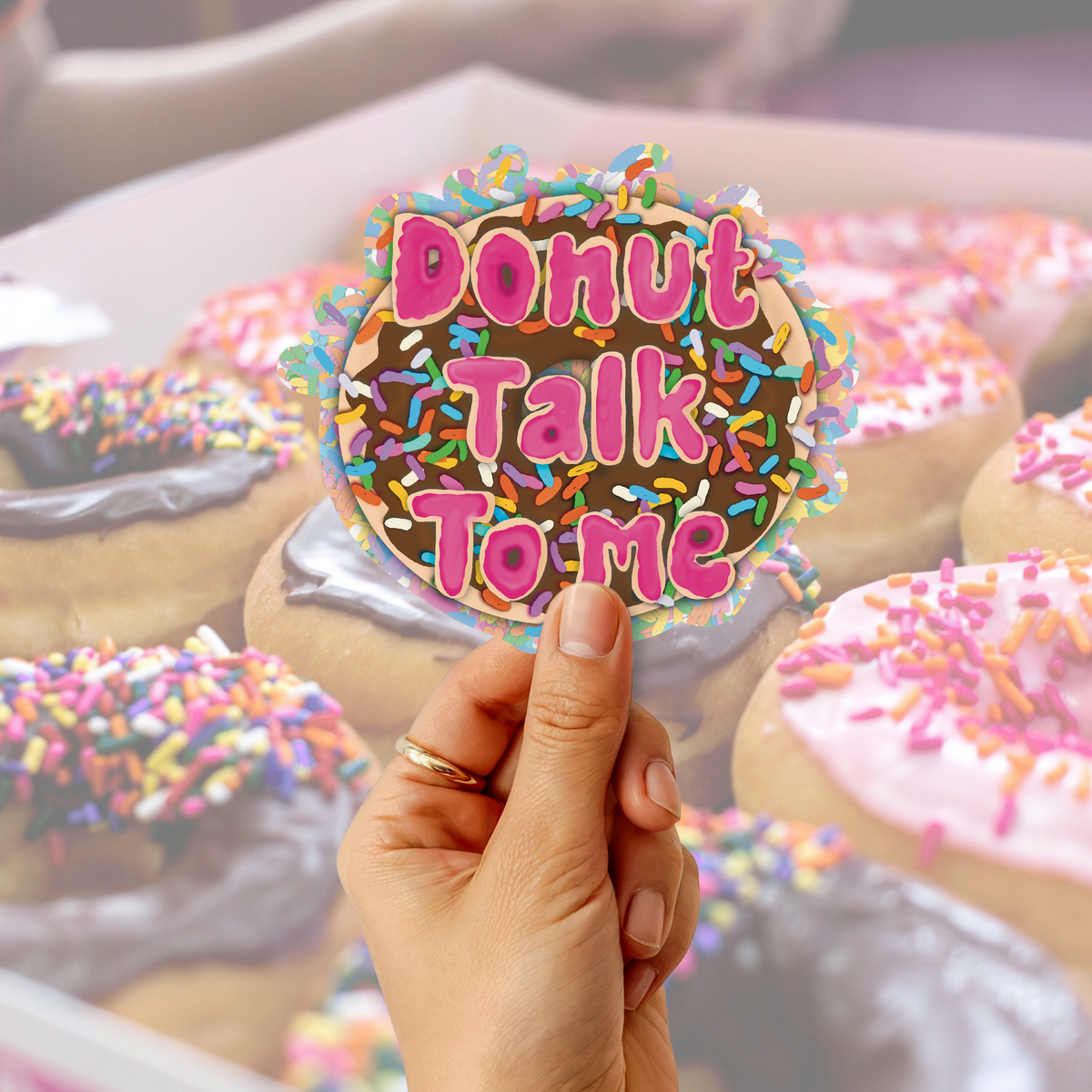 Donut talk to me Sticker